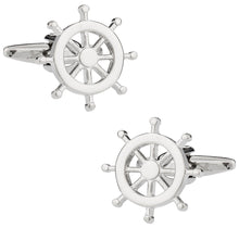 Load image into Gallery viewer, Ships Wheel Cufflinks