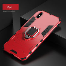 Load image into Gallery viewer, Shockproof Armor Case For iPhone XR iPhone X Xs Xs Max Stand Holder Ring Phone Cover for iPhone 6 6S 6PLUS 7 8 plus Slim Durable Soft Anti-Scratch 360 Degree Rotating Ring Holder Kickstand Protective With Magnetic Case