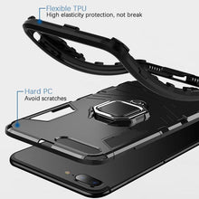 Load image into Gallery viewer, Shockproof Armor Case For iPhone XR iPhone X Xs Xs Max Stand Holder Ring Phone Cover for iPhone 6 6S 6PLUS 7 8 plus Slim Durable Soft Anti-Scratch 360 Degree Rotating Ring Holder Kickstand Protective With Magnetic Case