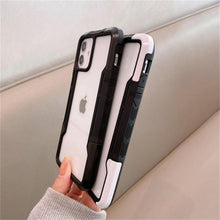 Load image into Gallery viewer, Shockproof Phone Case For iPhone 12 11 13 Pro Max Transparent Case For iPhone 11 12 13 Hard Soft Full Cover 360 Degree Protective Cover Simple Luxury Design Shiny iphone cover