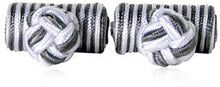 Load image into Gallery viewer, Silver Gray Silk Knots