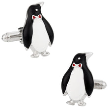Load image into Gallery viewer, Silver Penguin Cufflinks