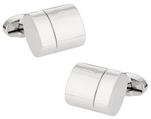 Load image into Gallery viewer, Silver USB Flash Drive Cufflinks 32GB Total