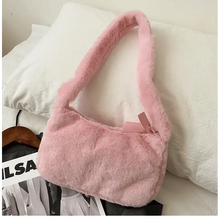 Load image into Gallery viewer, Simple And Stylish Women Soft Plush Winter Furry Shoulder Bags For Ladies And Girls Designer Clutch Handbag For Female