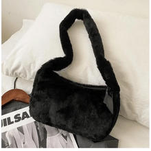 Load image into Gallery viewer, Simple And Stylish Women Soft Plush Winter Furry Shoulder Bags For Ladies And Girls Designer Clutch Handbag For Female