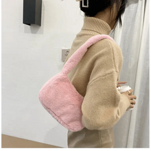 Load image into Gallery viewer, Simple And Stylish Women Soft Plush Winter Furry Shoulder Bags For Ladies And Girls Designer Clutch Handbag For Female