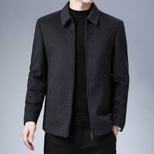 Load image into Gallery viewer, Simple Black Men Casual Jacket Luxury Fashion Autumn Winter Men Clothing Classic Jacket Solid Color Jacket Male Casual Outdoor Warm Lightweight Jackets