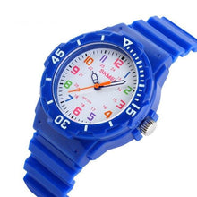 Load image into Gallery viewer, Simple Casual Kids Watches 5bar Waterproof Quartz Wristwatches Kids Clock Analog Watch Waterproof Time Teaching Boys Girls Watch Soft Band Learning Time Wrist Watch