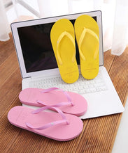 Load image into Gallery viewer, Simple Colors Comfortable Slippers Flip Flop Women Summer Fashion Casual Non-Slip Couple Flip Flops Breathable Beach Flip Flops For Women Summer Beach Slide Sandals