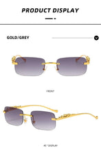 Load image into Gallery viewer, Simple Design Stylish Fashionable Sunglasses Vintage Square Shape Sunglasses For Women & Men New Luxury Design Popular Travel Driving Metal Frame Sun Glasses Anti Blue Light Summer Eyeglasses
