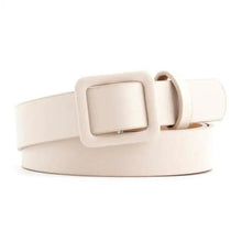 Load image into Gallery viewer, Simple Double Round Buckle PU Leather Waist Strap Vintage Design Double O-Ring Buckle Women Leather Belt For Jeans And Dresses