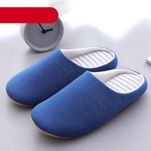 Load image into Gallery viewer, Simple Solid Soft Plush Slippers For Men And Women Winter Warm Indoor Non-slip Slippers Shoes Comfortable Memory Foam Slippers For Women's And Men's Casual House Shoes