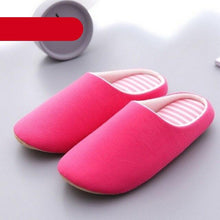 Load image into Gallery viewer, Simple Solid Soft Plush Slippers For Men And Women Winter Warm Indoor Non-slip Slippers Shoes Comfortable Memory Foam Slippers For Women's And Men's Casual House Shoes