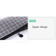 Load image into Gallery viewer, Simple Striped Color Design Pencil Cases For Students Retro Large Capacity Stationery School Pouch