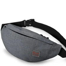 Load image into Gallery viewer, Simple Style Fanny Pack for Running Cycling Workout Men Women Waist Pouch Bag Black Classic Women Belt Bag Pouch For Money Phone Black Bum Hip Bag