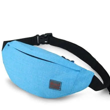 Load image into Gallery viewer, Simple Style Fanny Pack for Running Cycling Workout Men Women Waist Pouch Bag Black Classic Women Belt Bag Pouch For Money Phone Black Bum Hip Bag