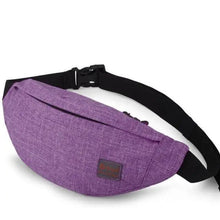 Load image into Gallery viewer, Simple Style Fanny Pack for Running Cycling Workout Men Women Waist Pouch Bag Black Classic Women Belt Bag Pouch For Money Phone Black Bum Hip Bag