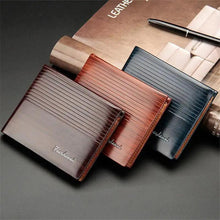 Load image into Gallery viewer, Simple Thin Leather Card Holders Vintage Brown Small Men Business Wallets Classic Design Wallets For Men