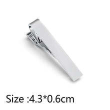 Load image into Gallery viewer, Simple Tie Clip Men Metal Copper Necktie Bar Clip Gold Silver Black 3 Bright Colors Best Gifts For Your Father Lover And Friends Simple Classic Bar Clasp Practical Necktie Accessories Fashion Men Tie Clips Luxury Clothing Jewelry