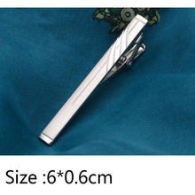 Load image into Gallery viewer, Simple Tie Clip Men Metal Copper Necktie Bar Clip Gold Silver Black 3 Bright Colors Best Gifts For Your Father Lover And Friends Simple Classic Bar Clasp Practical Necktie Accessories Fashion Men Tie Clips Luxury Clothing Jewelry