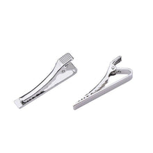 Load image into Gallery viewer, Simple Tie Clip Men Metal Copper Necktie Bar Clip Gold Silver Black 3 Bright Colors Best Gifts For Your Father Lover And Friends Simple Classic Bar Clasp Practical Necktie Accessories Fashion Men Tie Clips Luxury Clothing Jewelry