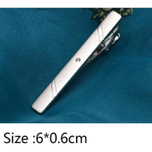 Load image into Gallery viewer, Simple Tie Clip Men Metal Copper Necktie Bar Clip Gold Silver Black 3 Bright Colors Best Gifts For Your Father Lover And Friends Simple Classic Bar Clasp Practical Necktie Accessories Fashion Men Tie Clips Luxury Clothing Jewelry