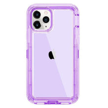 Load image into Gallery viewer, Simple Transparent White iPhone 11 12 13 Pro Max Phone Case MINI XR XS X XSMAX SE 6 7 8 Plus Transparent Shockproof Armor Glossy Case Phone Cover Heavy Duty Protective Dual Layer Shockproof Case with Hard Bumper Soft Back