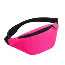 Load image into Gallery viewer, Simple Waterproof Chest Bag Unisex Fanny Pack Ladies Waist Pack Black Retro Style Women's Travel And Outdoor Waist Belt Bag