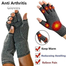 Load image into Gallery viewer, Simple Winter Arthritis Gloves Unisex Classic Anti Arthritis Therapy Gloves Compression Fingerless Gloves