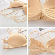 Load image into Gallery viewer, Sizzling Back Beautify Ladies Front Closure Wire Free Fashion Bra Padded Lingerie Bralette Gather Push Up Seamless Bra For Female