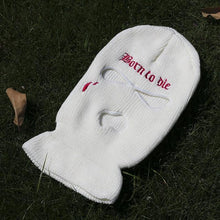 Load image into Gallery viewer, Ski Mask Knitted Face Cover Winter Balaclava Full Face Mask for Outdoor Sports 3 Hole Balaclava Party Mask Limited Embroidery Knit Hat Full Face Cover Balaclava Hats Funny Party Embroidery Beanies Caps Hole Knitted Full Face Cover