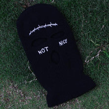 Load image into Gallery viewer, Ski Mask Knitted Face Cover Winter Balaclava Full Face Mask for Outdoor Sports 3 Hole Balaclava Party Mask Limited Embroidery Knit Hat Full Face Cover Balaclava Hats Funny Party Embroidery Beanies Caps Hole Knitted Full Face Cover