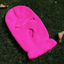 Load image into Gallery viewer, Ski Mask Knitted Face Cover Winter Balaclava Full Face Mask for Outdoor Sports 3 Hole Balaclava Party Mask Limited Embroidery Knit Hat Full Face Cover Balaclava Hats Funny Party Embroidery Beanies Caps Hole Knitted Full Face Cover