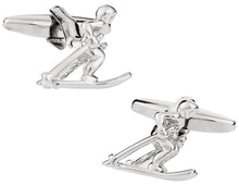 Load image into Gallery viewer, Skier Cufflinks