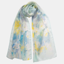 Load image into Gallery viewer, Meadow - Long Silk Scarf - Sky Blue