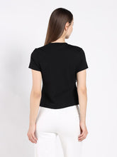 Load image into Gallery viewer, Sleeveless Flower Applique Sharp Asymmetrical Top