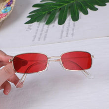 Load image into Gallery viewer, Slender Square Sunglasses Retro Metal Frame Square Sunglasses Small Vintage & Retro Style Sunglasses Shades Of Rectangle Sunglasses For Women Classic Vintage & Metal Square Frame Sun Glasses Eyewear For Men & Women