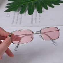Load image into Gallery viewer, Slender Square Sunglasses Retro Metal Frame Square Sunglasses Small Vintage & Retro Style Sunglasses Shades Of Rectangle Sunglasses For Women Classic Vintage & Metal Square Frame Sun Glasses Eyewear For Men & Women