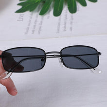 Load image into Gallery viewer, Slender Square Sunglasses Retro Metal Frame Square Sunglasses Small Vintage & Retro Style Sunglasses Shades Of Rectangle Sunglasses For Women Classic Vintage & Metal Square Frame Sun Glasses Eyewear For Men & Women