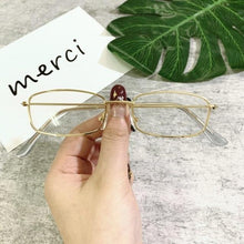 Load image into Gallery viewer, Slender Square Sunglasses Retro Metal Frame Square Sunglasses Small Vintage & Retro Style Sunglasses Shades Of Rectangle Sunglasses For Women Classic Vintage & Metal Square Frame Sun Glasses Eyewear For Men & Women