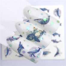 Load image into Gallery viewer, Sliders For Nails Winter Nail Stickers Elk Wolf Animal Sticker Figure Art Transfer Flowers Butterflies Watermark Water Slider Art Nail Stickers Sexy Girl Designs Comics Water Transfer Decals Manicure Lips Nail Art Decorations Slider Nail Art Stickers
