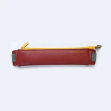 Load image into Gallery viewer, Slim Leather Unique Design Pencil Case Book Holder Pouch With Elastic Band For Notebook Fashion School Pen Case