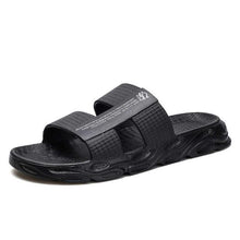 Load image into Gallery viewer, Slippers For Mens Beach Flip Flops White Sandals Flip Flop Sandals With Shock Absorbing Sole Lightweight Non-Slip Sport Cushion Beach Slippers