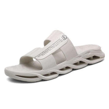 Load image into Gallery viewer, Slippers For Mens Beach Flip Flops White Sandals Flip Flop Sandals With Shock Absorbing Sole Lightweight Non-Slip Sport Cushion Beach Slippers