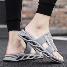 Load image into Gallery viewer, Slippers For Mens Beach Flip Flops White Sandals Flip Flop Sandals With Shock Absorbing Sole Lightweight Non-Slip Sport Cushion Beach Slippers