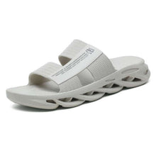 Load image into Gallery viewer, Slippers For Mens Beach Flip Flops White Sandals Flip Flop Sandals With Shock Absorbing Sole Lightweight Non-Slip Sport Cushion Beach Slippers