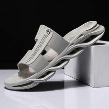 Load image into Gallery viewer, Slippers For Mens Beach Flip Flops White Sandals Flip Flop Sandals With Shock Absorbing Sole Lightweight Non-Slip Sport Cushion Beach Slippers