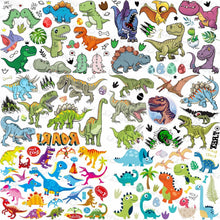 Load image into Gallery viewer, Small 3D Dinosaur Temporary Sticker Tattoos Colorful Tiny Tattoos For Party Children