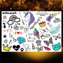 Load image into Gallery viewer, Small 3D Dinosaur Temporary Sticker Tattoos Colorful Tiny Tattoos For Party Children