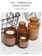 Load image into Gallery viewer, Small Simple Scented Candle Fresh Flowers Scented Candles Soy Candles For Men & Women Long Lasting Spring Candles All-Natural Soy Wax Rustic Home Decor Scented Candles Non-Toxic Ultra Clean Burn Amber Jar Candles Fragrance Candle